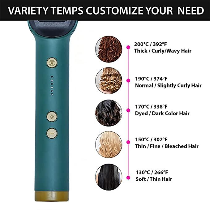 Hair Straightener Comb Brush
